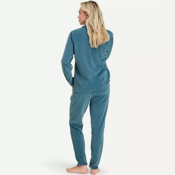 Cyell Dusty Pink Velvet 2 Piece Loungewear Set Size EU 42 US XL - Picture 4 of 16